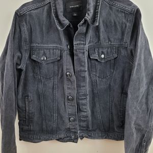 Adam Levine black denim jacket size L